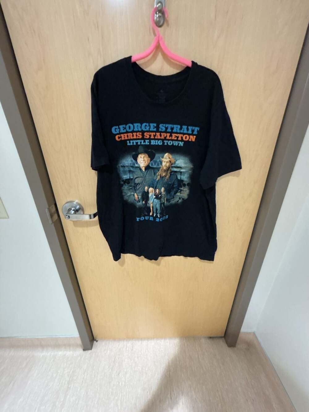 George Strait Chris Stapleton Little Big Town 2023 Tour Concert T-Shirt XL USED